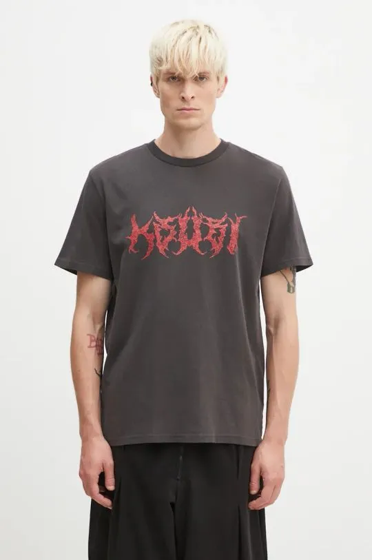 KSUBI cotton t-shirt Sabbath Kash men’s black color with a print MFA24TE002