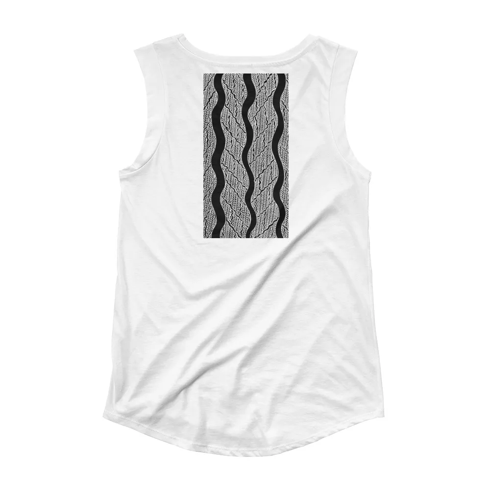 Ladies’ Cap Sleeve T-Shirt Vowel A