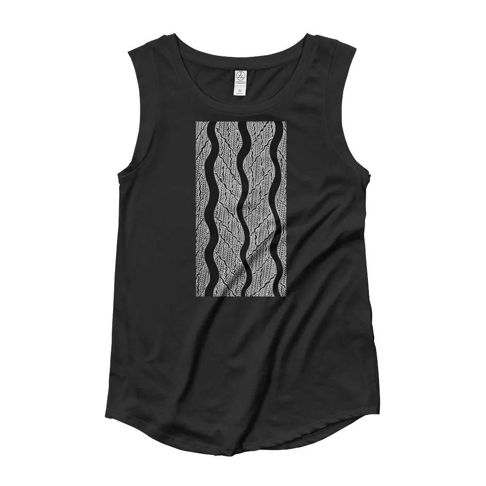 Ladies’ Cap Sleeve T-Shirt Vowel A