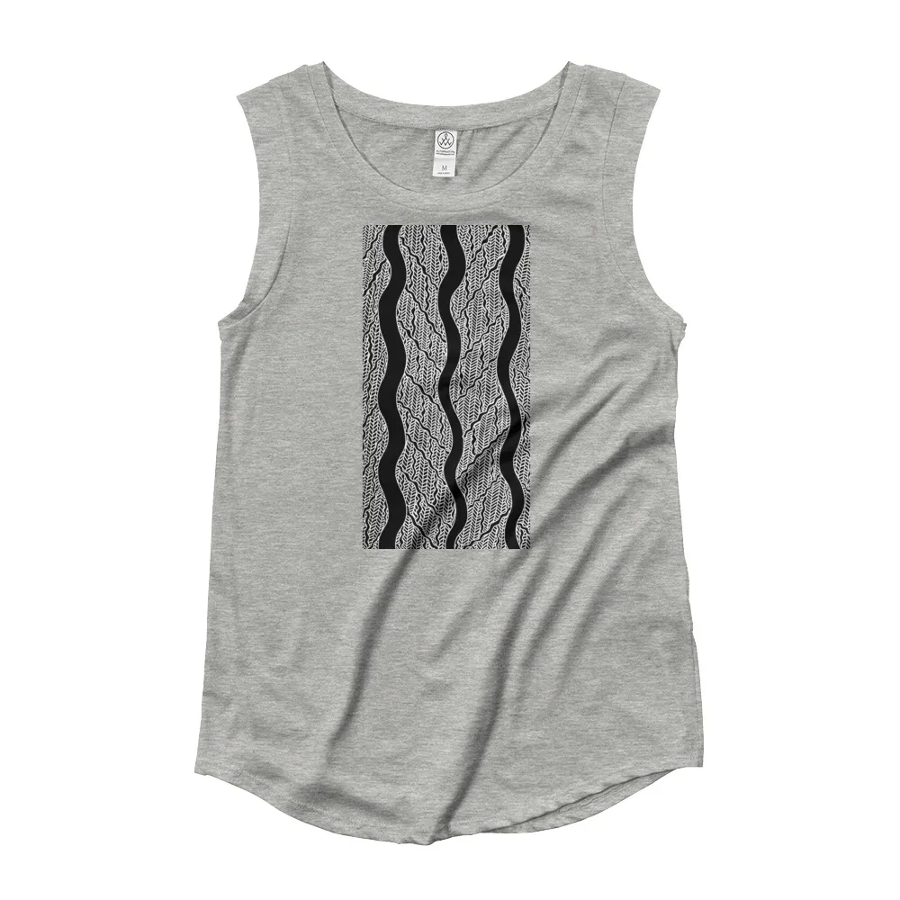 Ladies’ Cap Sleeve T-Shirt Vowel A