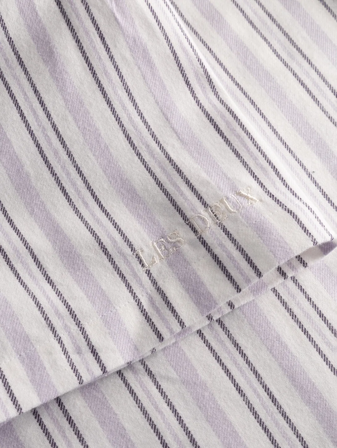 Lawson Stripe Shirt - Light Ivory/Light Orchid