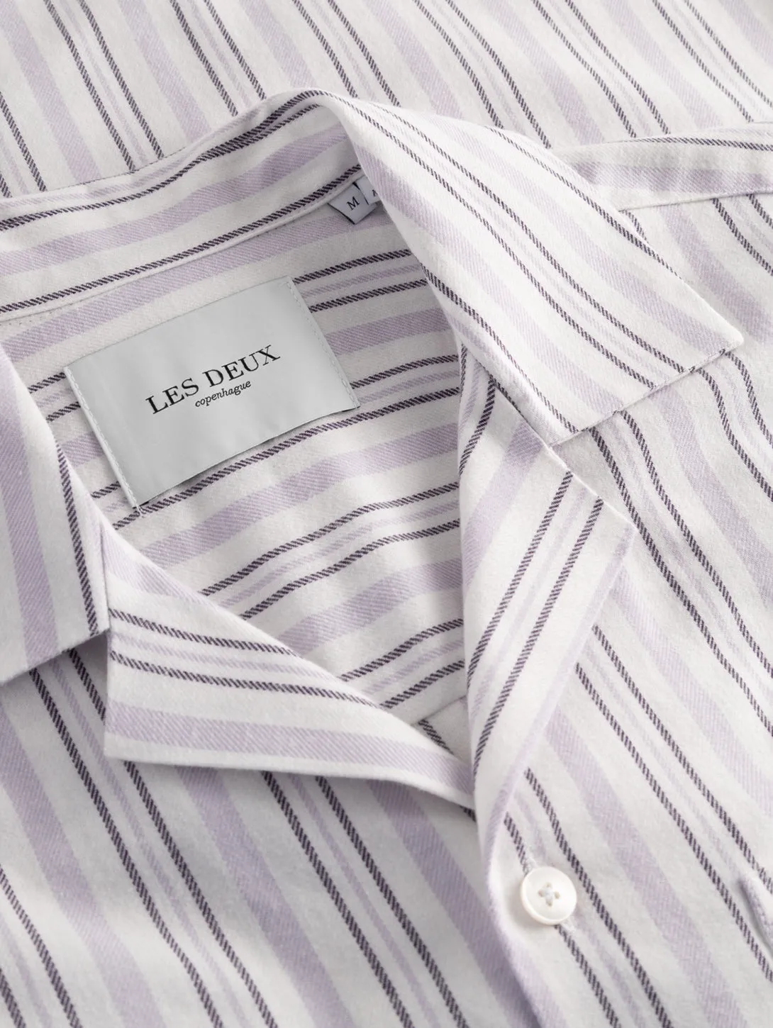 Lawson Stripe Shirt - Light Ivory/Light Orchid