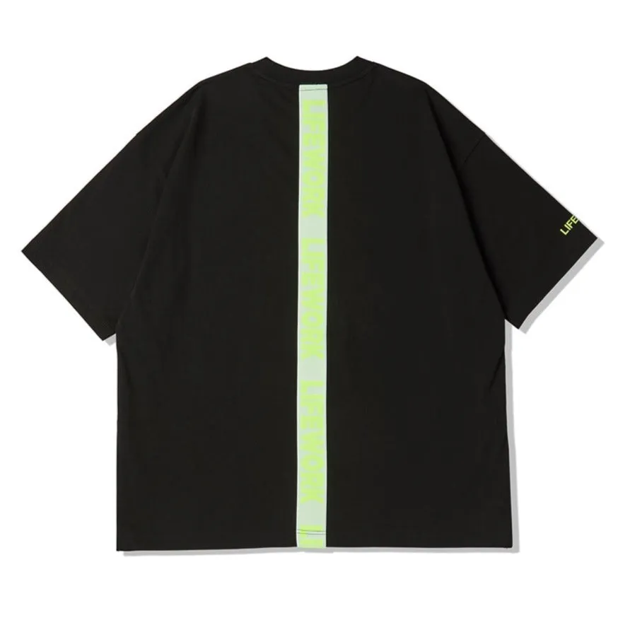 LifeWork Neon Tape Tee Black