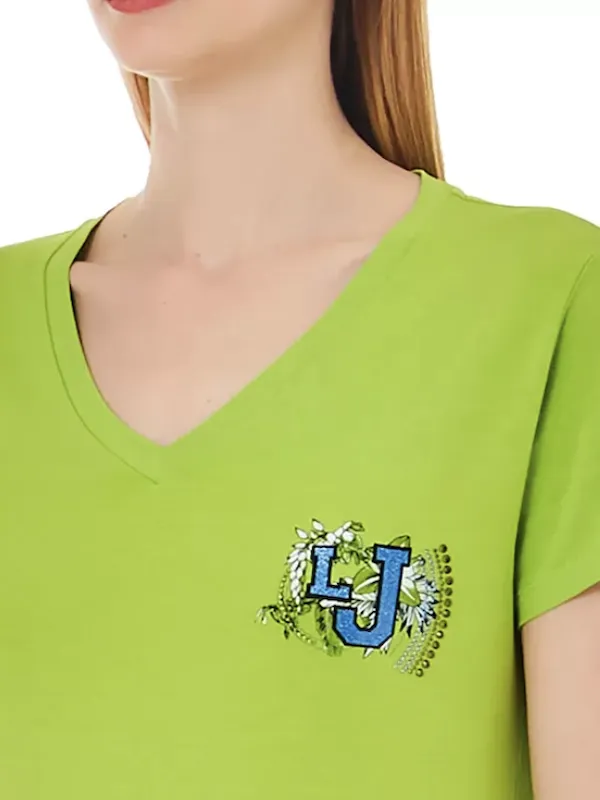 Liujo T-Shirt – Ta4203 Js003 – T-shirt Scollo a V – NEW