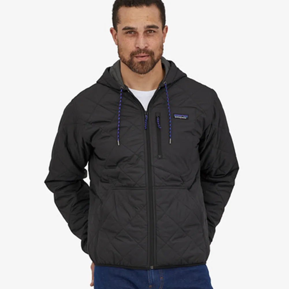 Men's Diamond Quilted Bomber Hoody - 27610