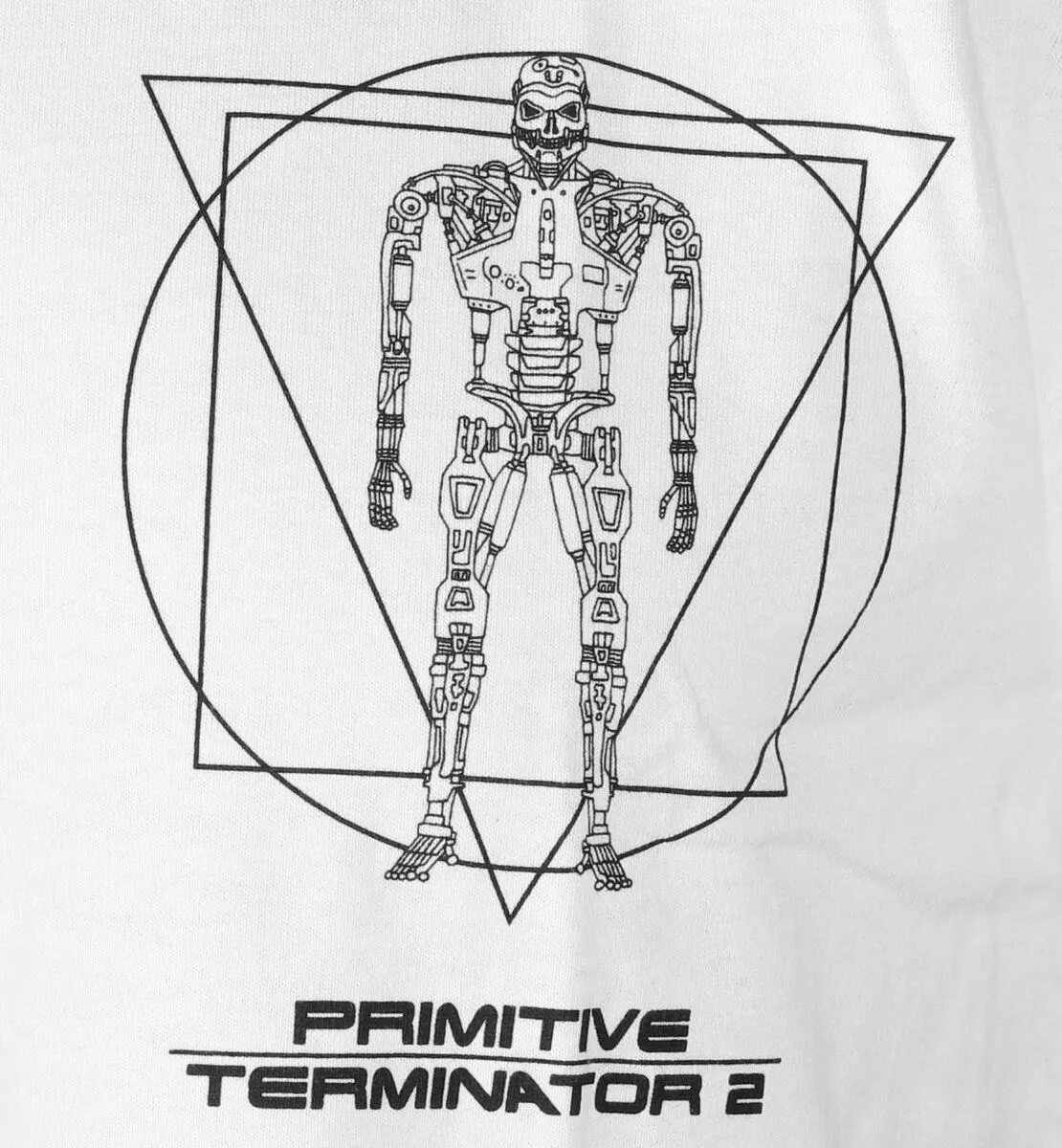 men's T-shirt DIAMOND x Terminator - Primitive Skynet - white - papho2136-wht  -  Metal-shop