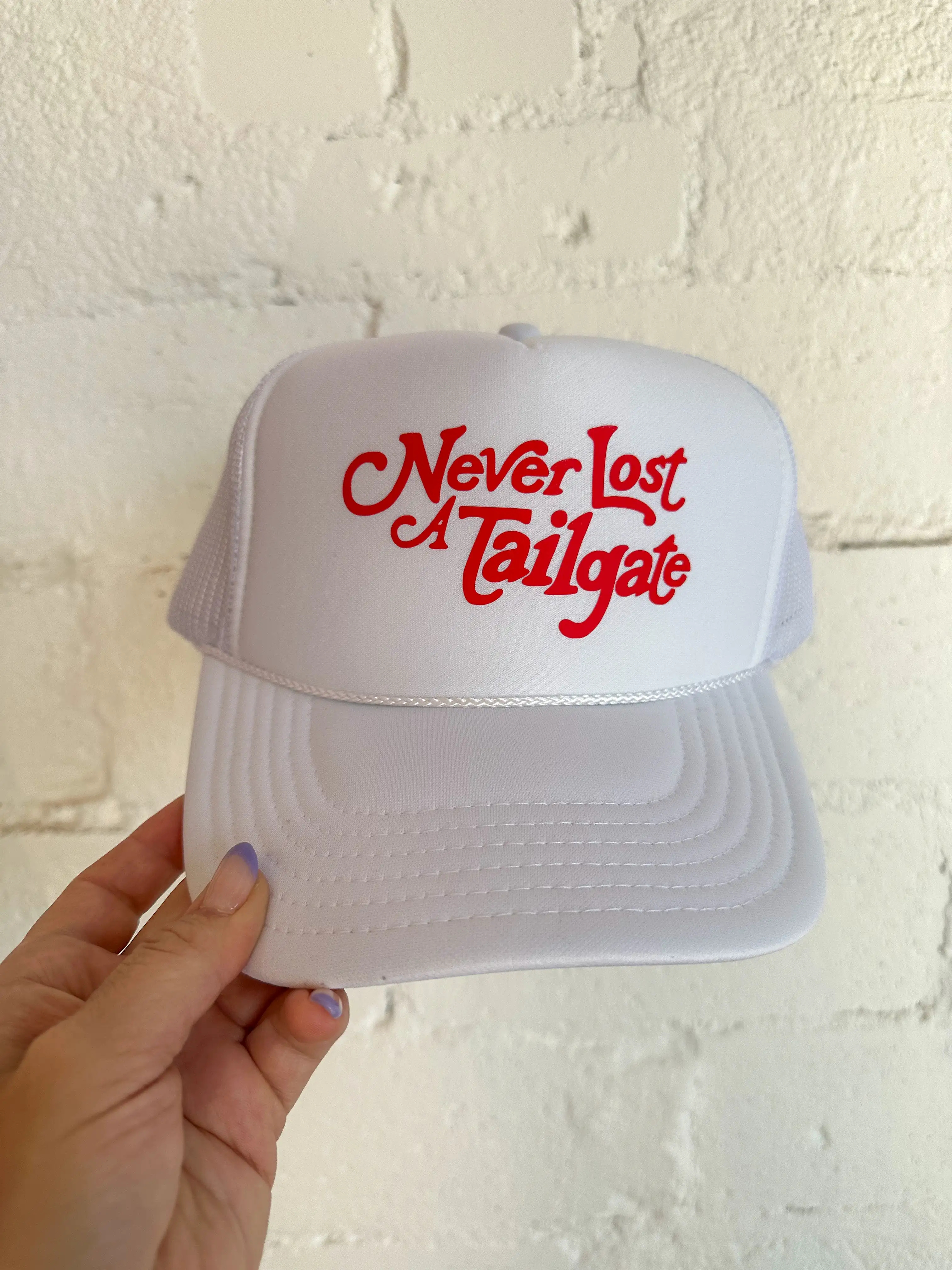 Never Lost A Tailgate Trucker Hat