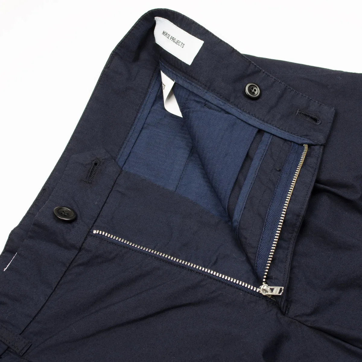 Norse Projects - Benn Typewriter Pleated Short - Dark Navy