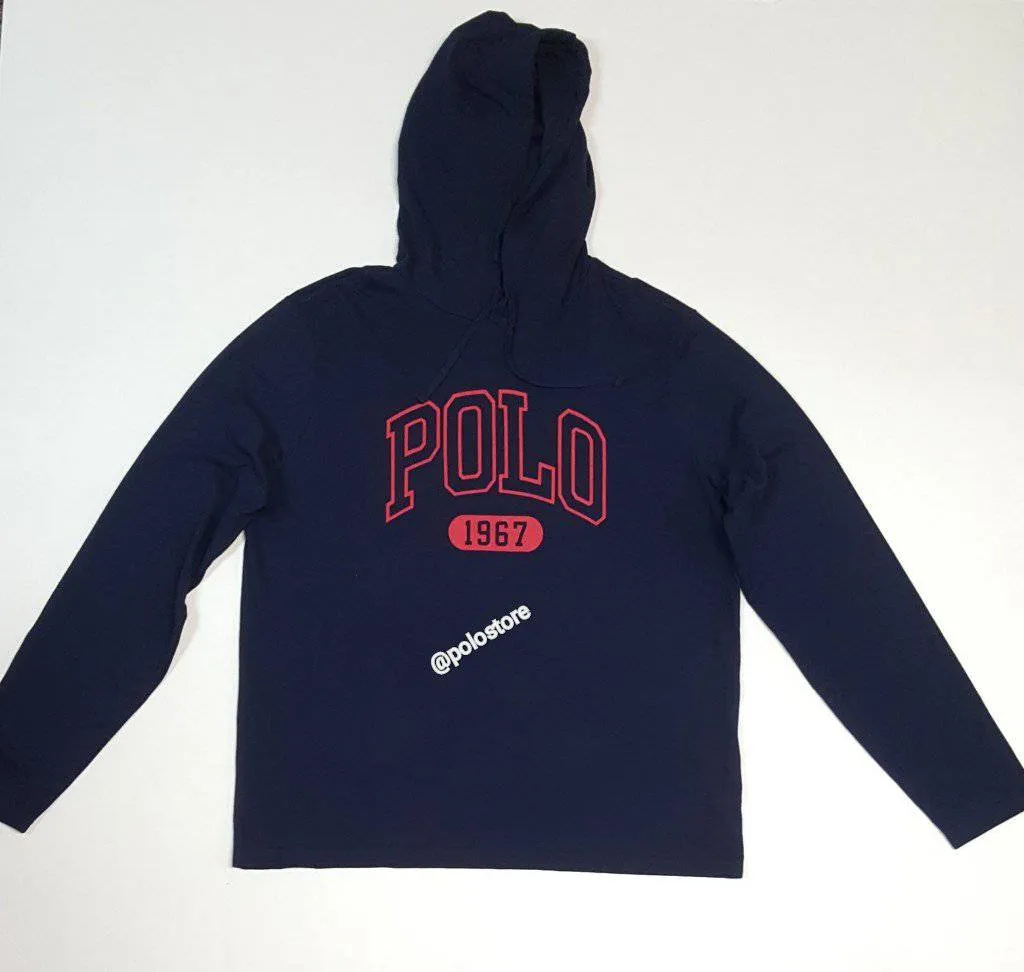 Nwt Polo Ralph Lauren Navy Polo 1967 Hoodie Tee