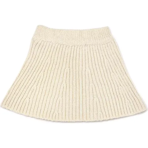 oh baby! Knitted Flare Skirt, Natural