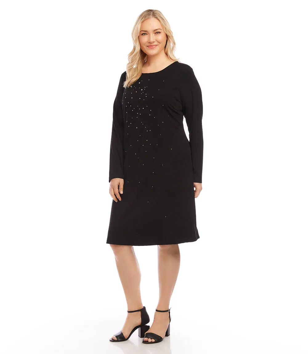 Plus Size Sparkle Sheath Dress