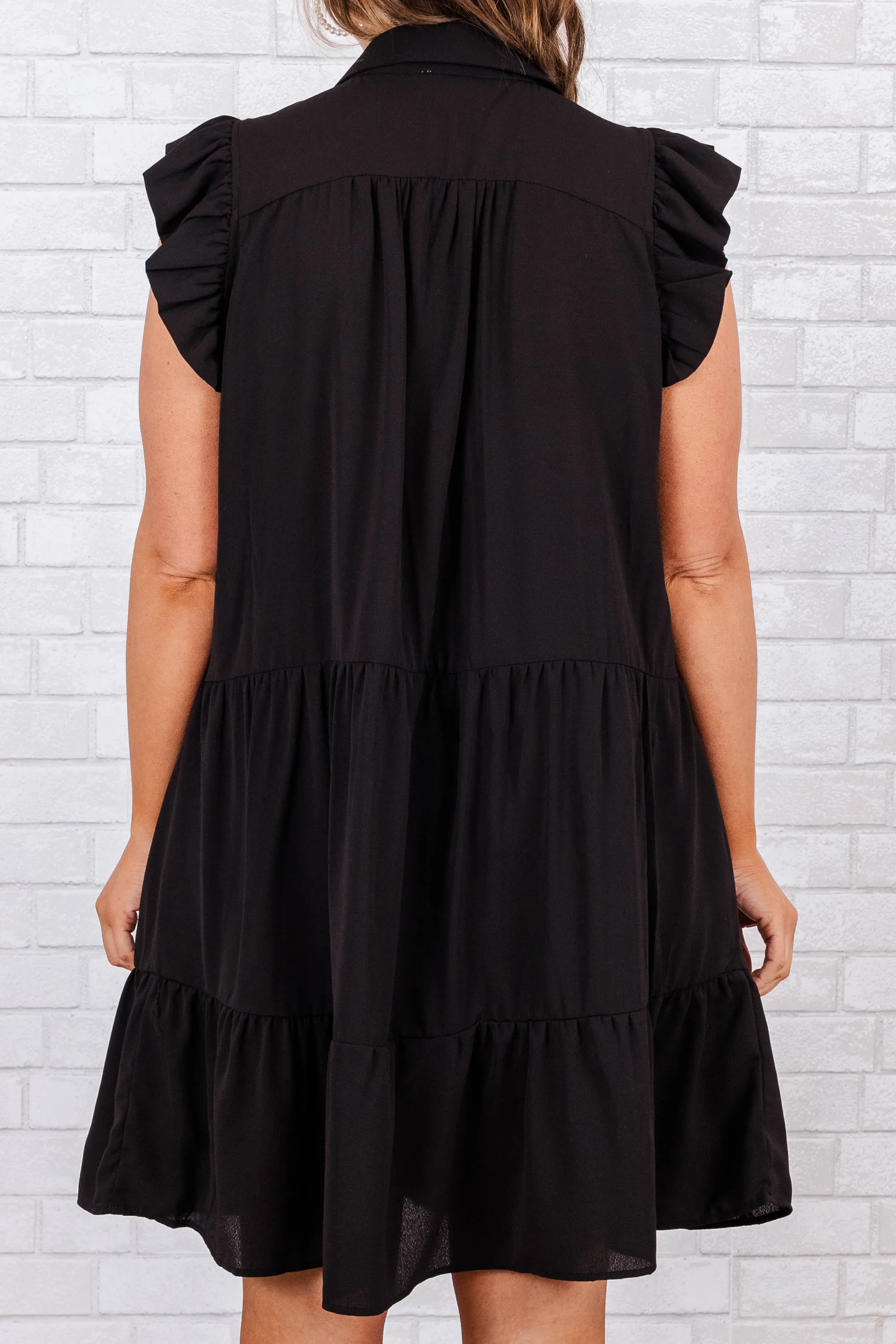 Pop Of Charm Dress, Black