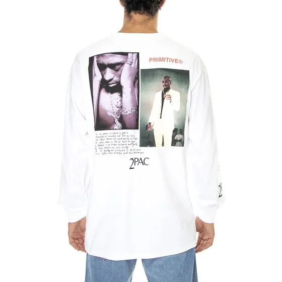 Primitive Mens Voice L/S Tee White 