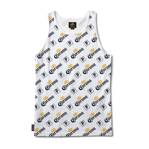 Primitive X Corona Tank Top Cerveza White