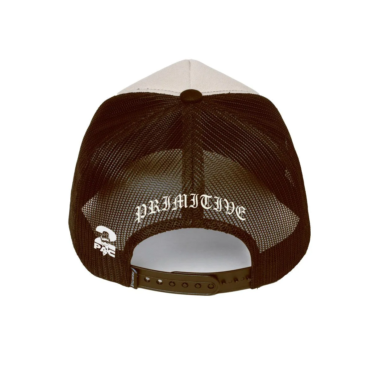 Primitive x Tupac Stay Up Trucker Snapback Hat Black White