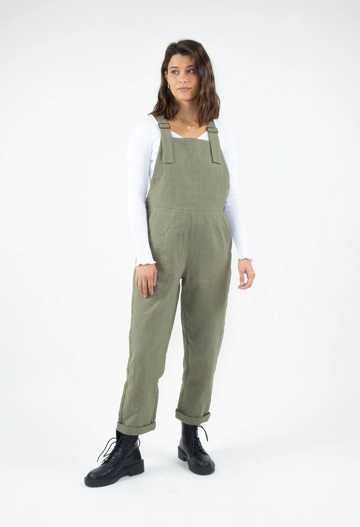 Rusty USA Rundown Jumpsuit Olive