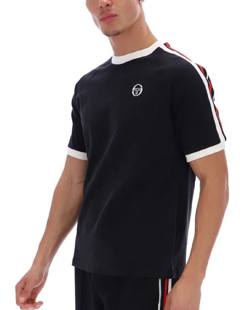 Sergio Tacchini Hadow Logo T-Shirt Black