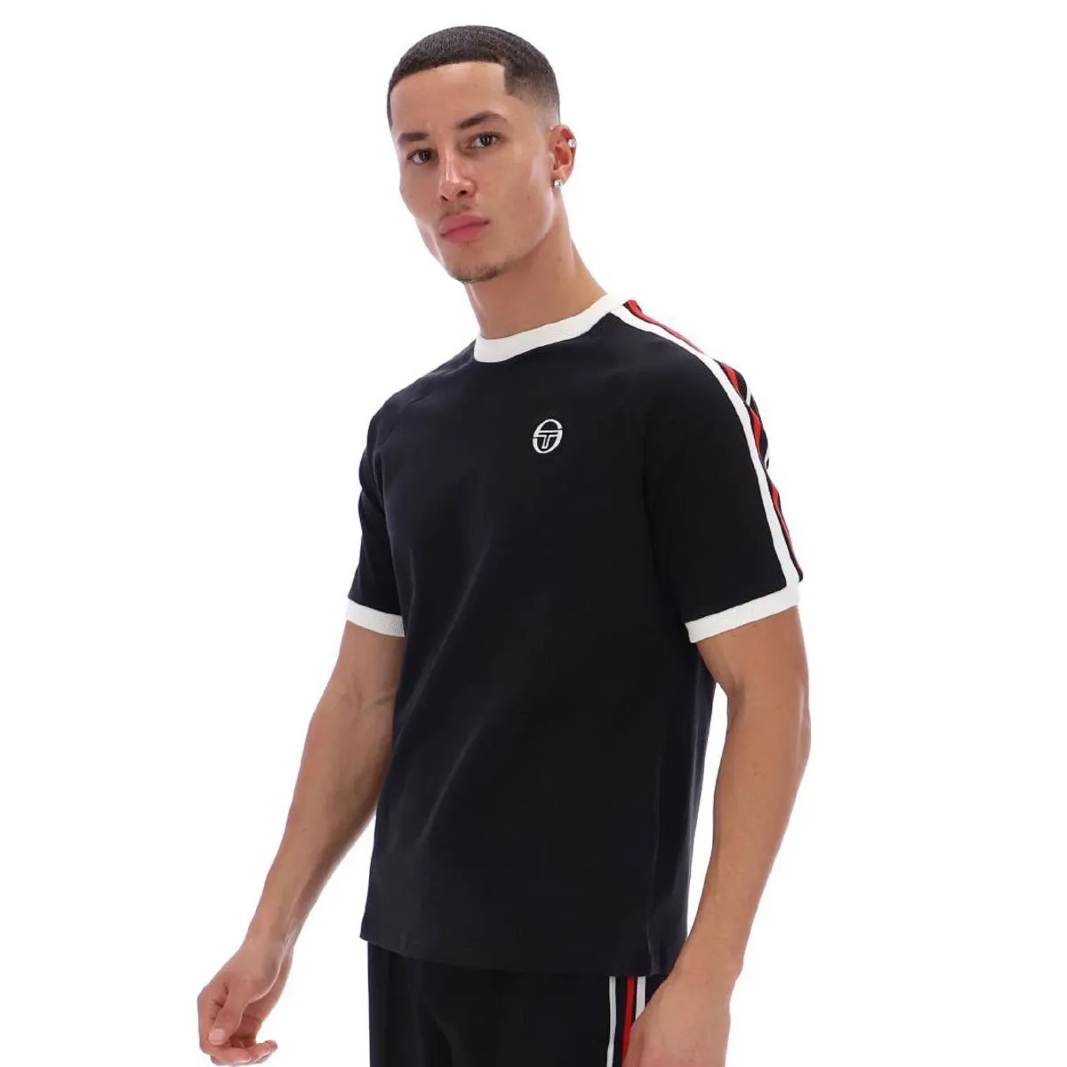 Sergio Tacchini Hadow Logo T-Shirt Black