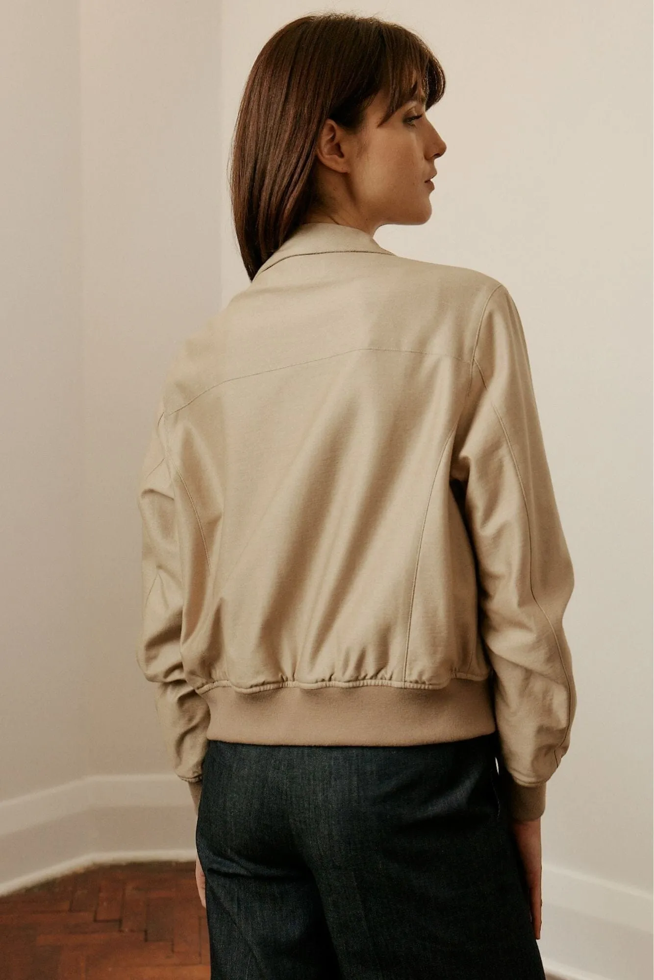 Sky Womens Bomber Jacket -  Camel