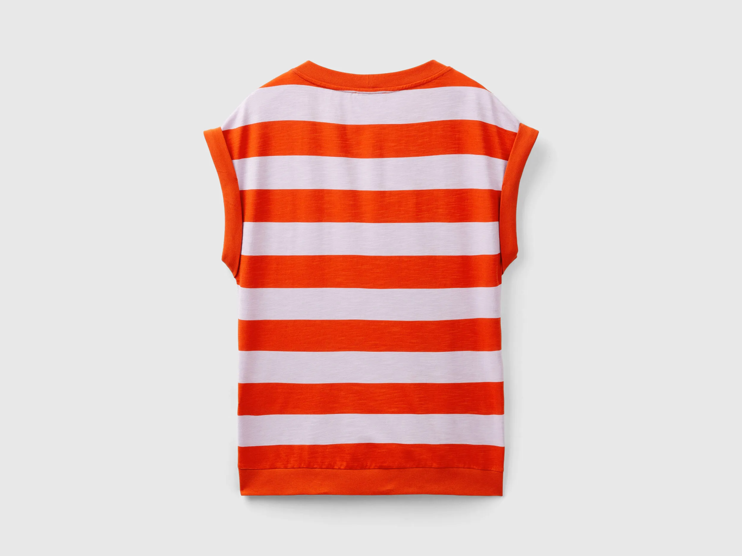 Striped t-shirt in 100% cotton - Multi-color | Benetton