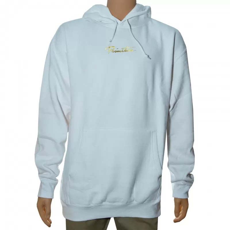 Sweat Hood Primitive Nuevo Gold Foil - White