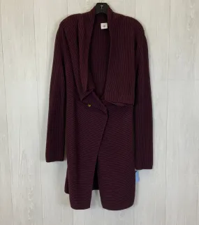 Sweater Cardigan By Cabi In Burgundy, Size: S