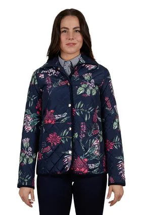 THOMAS COOK WOMENS FLORA REVERSIBLE JACKET (NAVY)