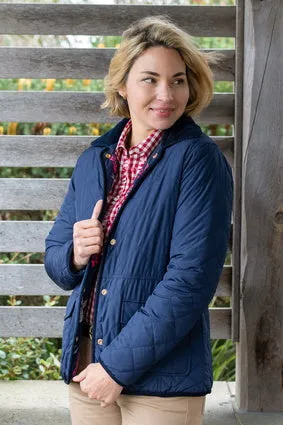 THOMAS COOK WOMENS FLORA REVERSIBLE JACKET (NAVY)