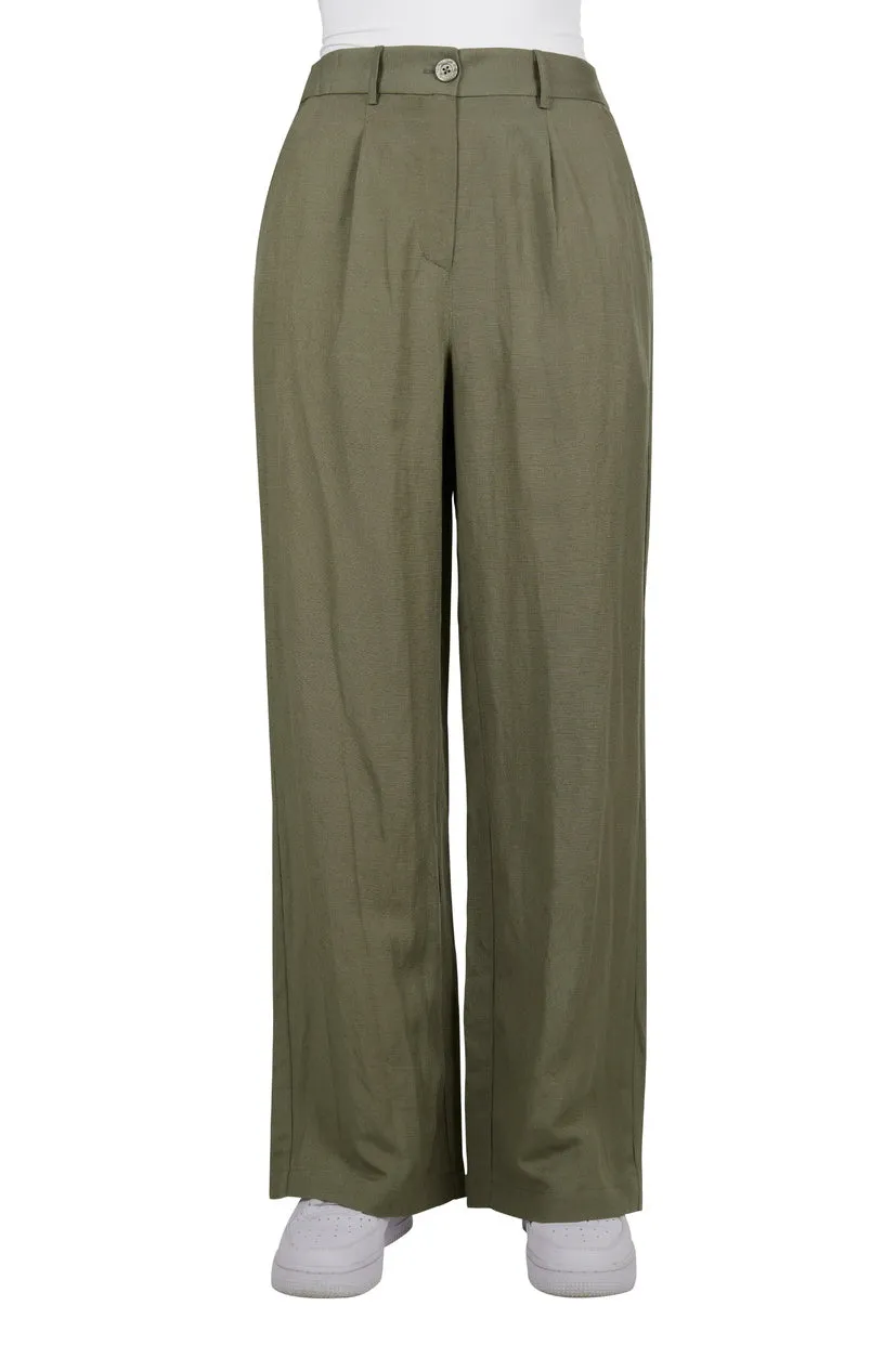 THOMAS COOK WOMENS ISABEL LINEN PANT (KHAKI)