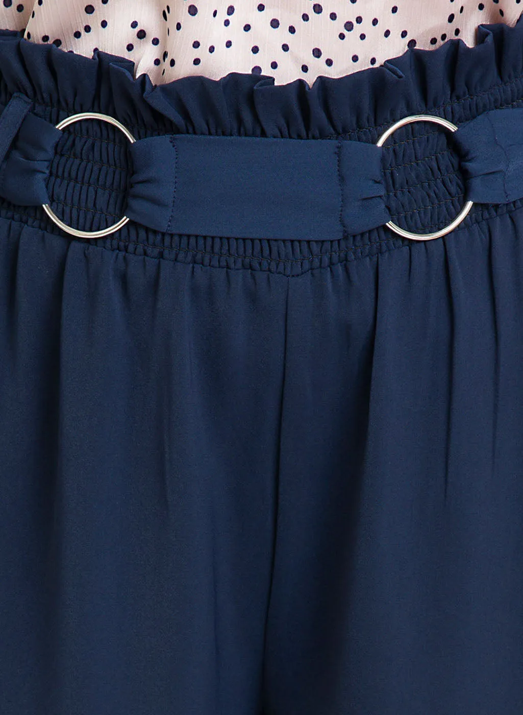 Trouser With Smocking At Waist