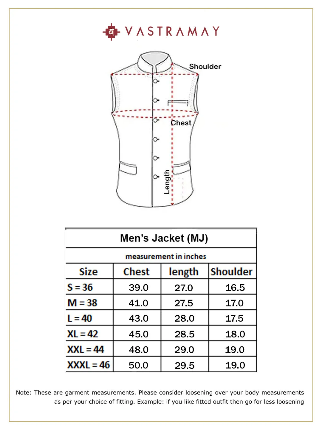 VASTRAMAY Men's Multi-Color Printed Nehru Jacket