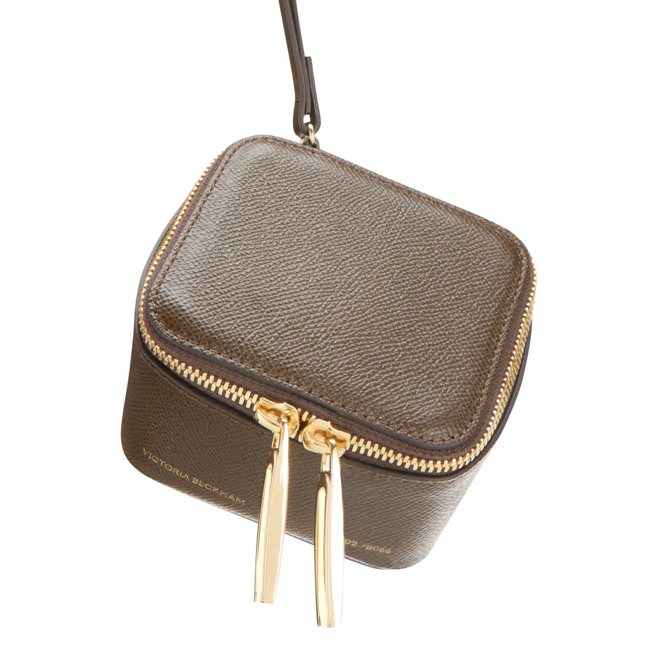 VICTORIA BECKHAM Micro Vanity Cube Bag - Khaki