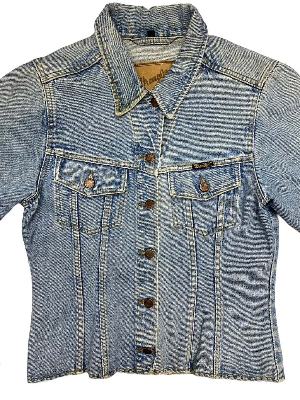 Vintage Denim Wrangler Jean Jacket Light Blue – Womens S/M