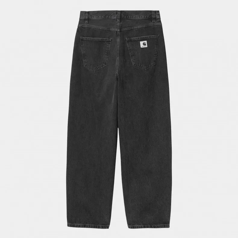 Women's Carhartt WIP Brandon Pant (Black Stone Washed)