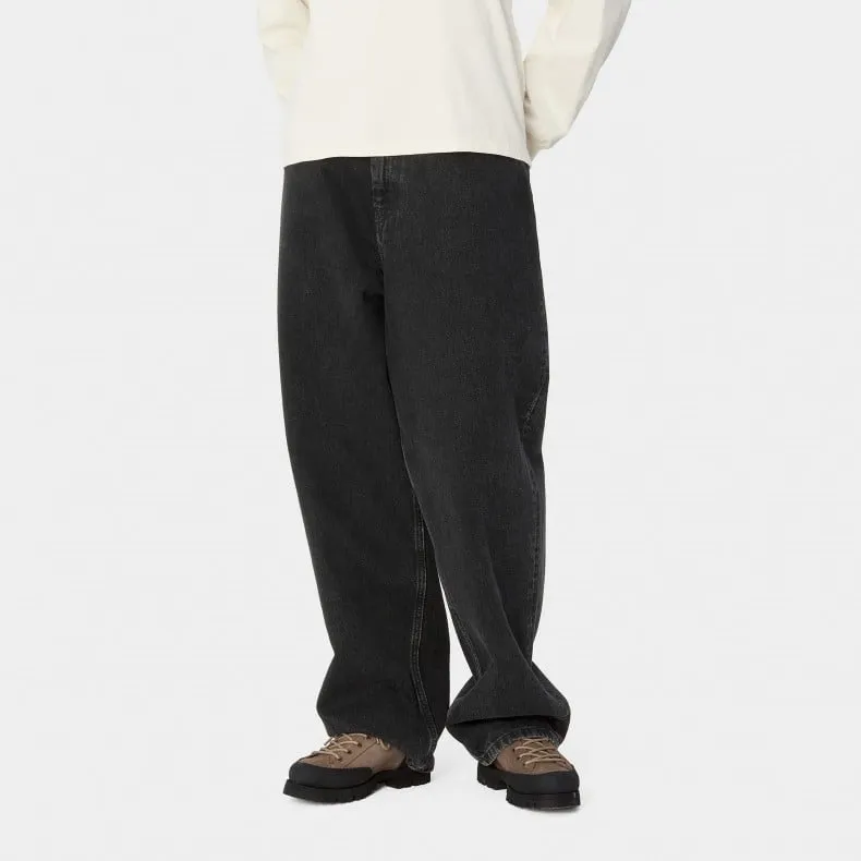 Women's Carhartt WIP Brandon Pant (Black Stone Washed)