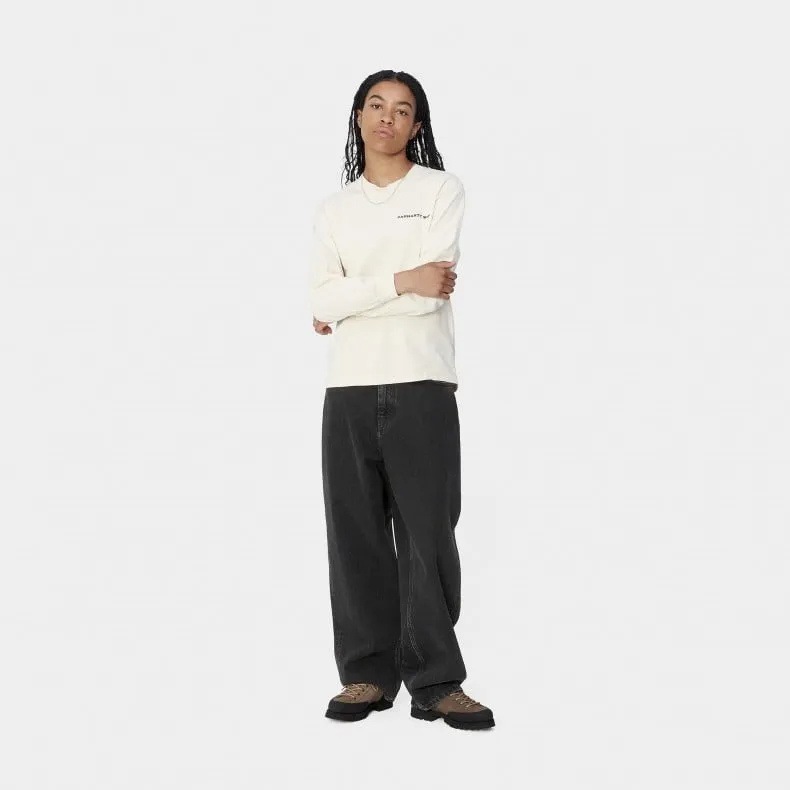 Women's Carhartt WIP Brandon Pant (Black Stone Washed)