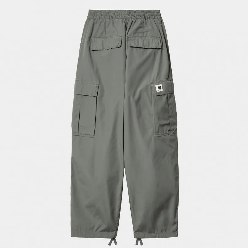 Women's Carhartt WIP Jet Cargo Pant (Smoke Green Rinsed)