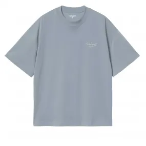 Women's Carhartt WIP Signature T-Shirt (Dusty Ice/White)