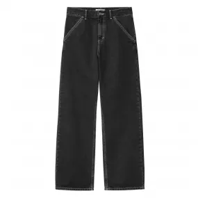 Women's Carhartt WIP Simple Pant (Black Stone Washed)