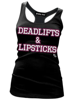 Women's Deadlifts & Lipsticks Racerback Tank