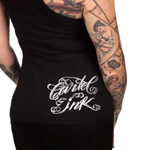 Women's Lucky Muerte Kitty Racerback Tank