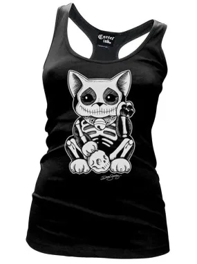 Women's Lucky Muerte Kitty Racerback Tank