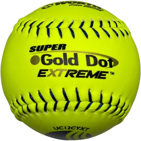 Worth USSSA Super Gold Dot Extreme Classic M 12 40/325 Composite Slowpitch Softballs: UC12CYXT