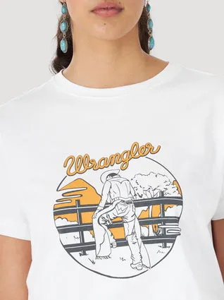 WRANGLER WOMENS RETRO GRAPHIC TEE - LWK435W