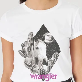 WRANGLER WOMENS RETRO GRAPHIC TEE - LWK452W - On Sale