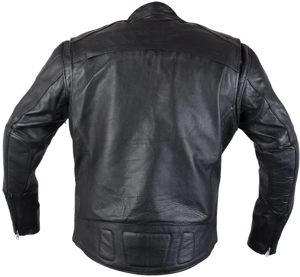 Xelement XS-3349 Evade Mens Black Leather Motorcycle Jacket